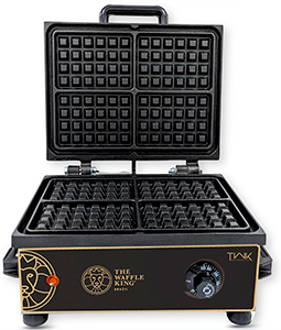 Mquina para Waffle Com Teflon 4 waffle